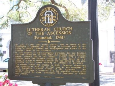 Lutheran Church Of The Ascension Marker image. Click for full size.