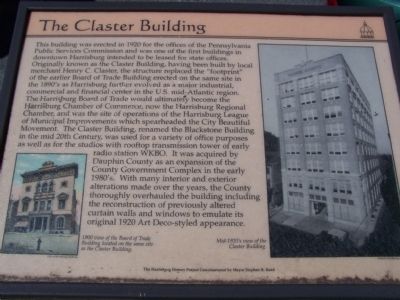 The Claster Building Marker image. Click for full size.