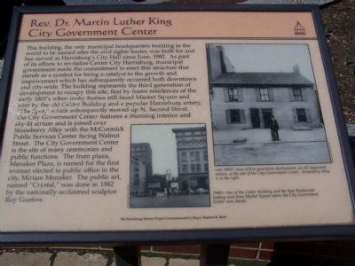 Rev. Dr. Martin Luther King City Government Center Marker image. Click for full size.