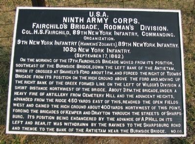 Fairchild's Brigade Tablet. Click for full size. Fairchild's Brigade Tablet image. Click for full size.