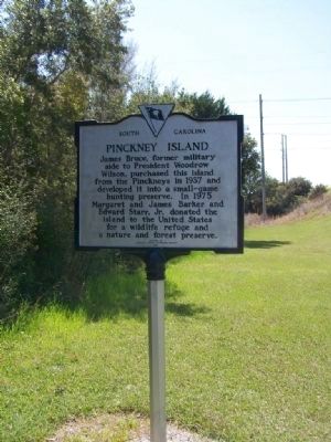 Pinckney Island Marker , Reverse side. Click for full size. Pinckney Island Marker , Reverse side image. Click for full size.