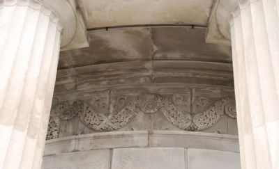 Detail of stone carving inside columns image. Click for full size.