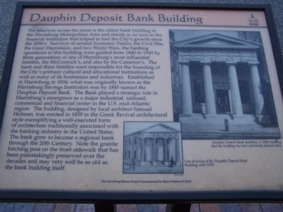 Dauphin Deposit Bank Building Marker image. Click for full size.
