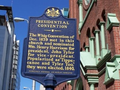 Presidential Convention Marker image. Click for full size.