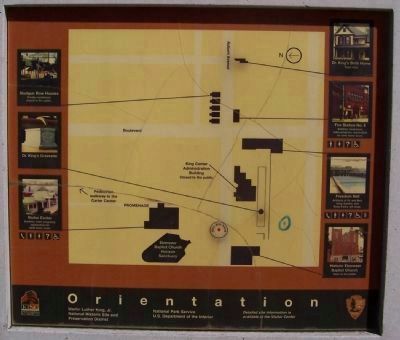 Orientation: Martin Luther King, Jr. National Historic Site and Preservation District image. Click for full size.