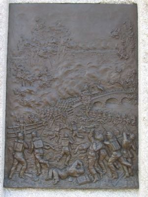 Close up of the Relief on the Back of the Monument image. Click for full size.
