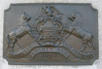 State Seal on the Back of the Monument. Click for full size. State Seal on the Back of the Monument image. Click for full size.