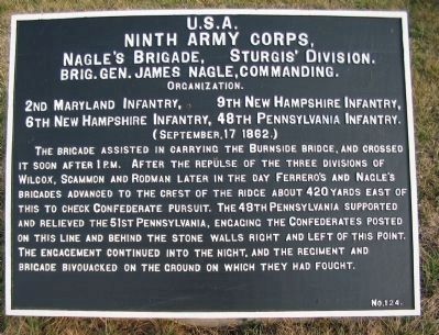 Nagle's Brigade Tablet. Click for full size. Nagle's Brigade Tablet image. Click for full size.