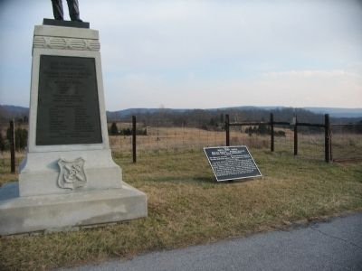 Nagle's Brigade Tablet next to the 48th Pennsylvania Regiment Monument image. Click for full size.