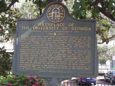 Birthplace of the University Of Georgia Marker image. Click for full size.