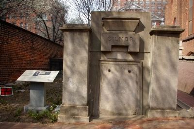 Gilmor marker and vault image. Click for full size.