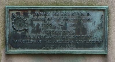 James McHenry, M.D. Marker. Click for full size. James McHenry, M.D. Marker image. Click for full size.