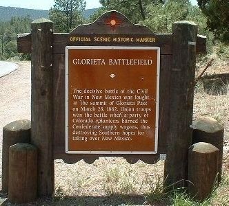 Glorietta Battlefield Marker image. Click for full size.