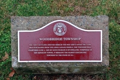 Woodbridge Township - Chartered 1669 image. Click for full size.