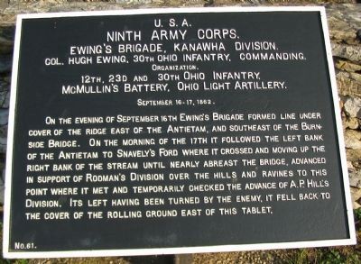 Ewing's Brigade Tablet image. Click for full size.