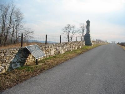 Ewing's Brigade Tablet and 30th Ohio Infantry Monument image. Click for full size.