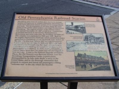 Old Pennsylvania Railroad Station Marker image. Click for full size.
