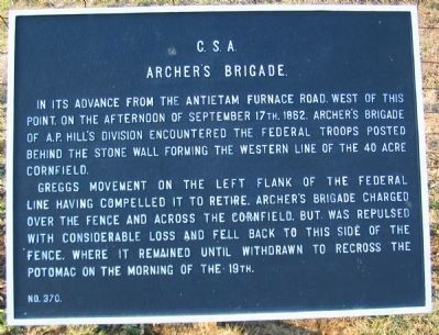 Archer's Brigade Tablet. Click for full size. Archer's Brigade Tablet image. Click for full size.