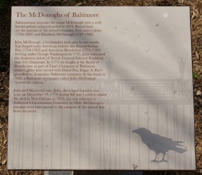 The McDonoghs of Baltimore Marker. Click for full size. The McDonoghs of Baltimore Marker image. Click for full size.
