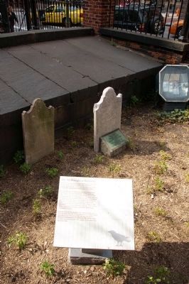 Marker with gravestones in background image. Click for full size.