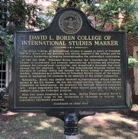 David L. Boren College of International Studies Marker Marker