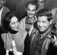 Dolores Huerta, left, and Cesar Chavez in Fresno, Calif., in 1965.