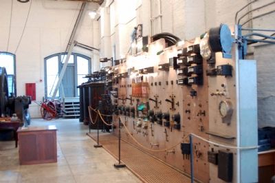 Original equiprment inside the powerhouse building image. Click for full size.