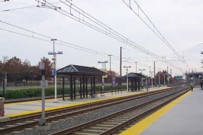 Light Rail Platforms at the Camden Yards Station image. Click for full size.