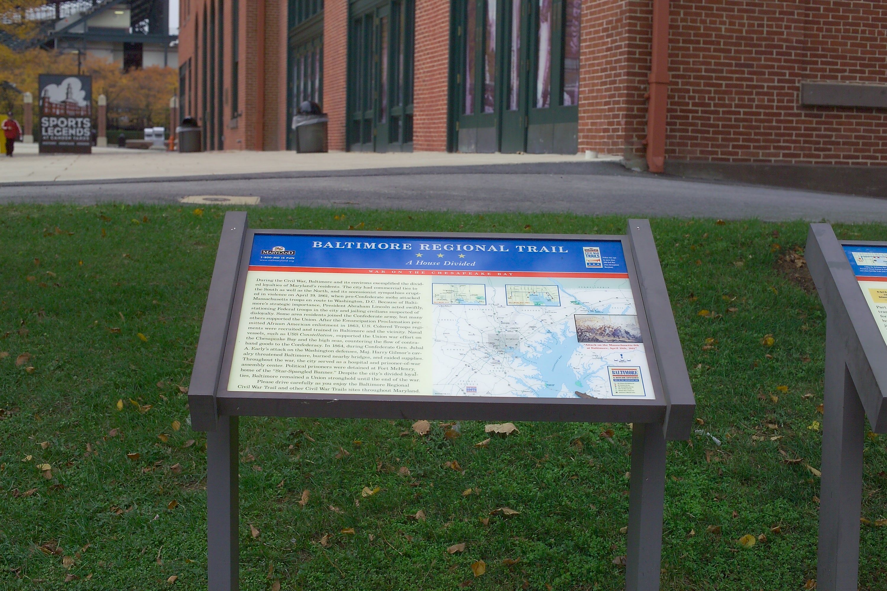 Baltimore Regional Trail - A House Divided Marker