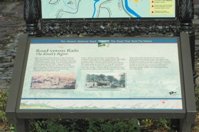 Road Versus Rails - The Rivalry Begins Marker. Click for full size. Road Versus Rails - The Rivalry Begins Marker image. Click for full size.