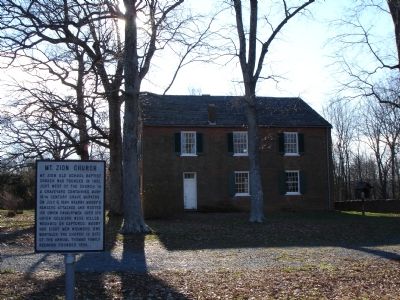 Mt. Zion Church Marker. Click for full size. Mt. Zion Church Marker image. Click for full size.
