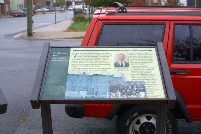A Vibrant, But Segregated Community Marker image. Click for full size.