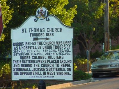 St. Thomas Church Marker. Click for full size. St. Thomas Church Marker image. Click for full size.