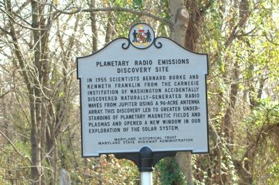 Planetary Radio Emissions Discovery Site Marker image. Click for full size.