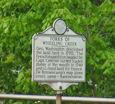 Forks of Wheeling Creek Marker image. Click for full size.