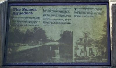 The Seneca Aqueduct Marker. Click for full size. The Seneca Aqueduct Marker image. Click for full size.