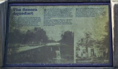 The Seneca Aqueduct Marker image. Click for full size.