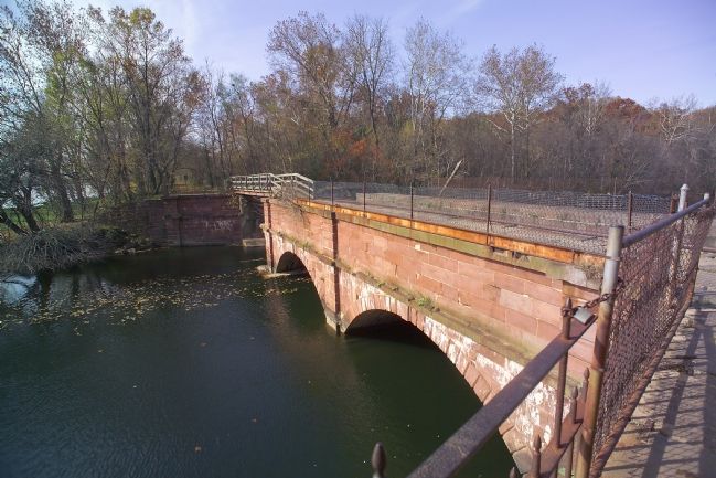The Seneca Aqueduct at the Mouth of Seneca Creek image. Click for full size.