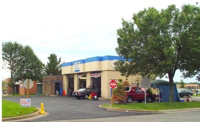 Marker (Under Tree) at Mobil Lube Express image. Click for full size.