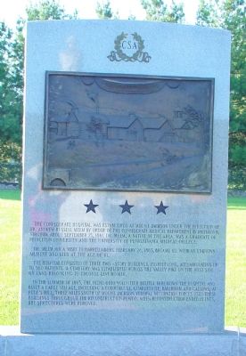 Confederate Hospital Marker image. Click for full size.