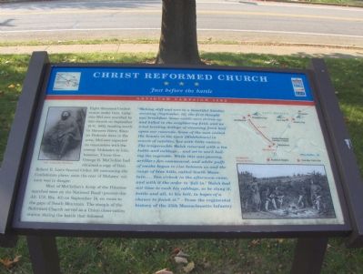 Christ Reformed Church Marker. Click for full size. Christ Reformed Church Marker image. Click for full size.