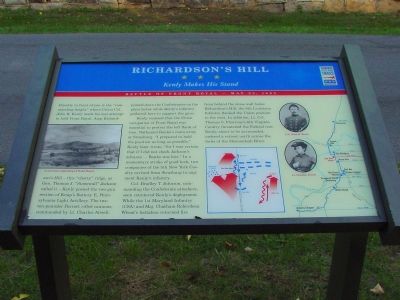 Richardson’s Hill Marker. Click for full size. Richardson’s Hill Marker image. Click for full size.