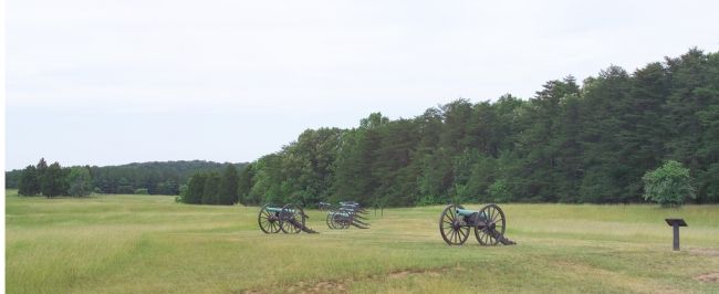 Confederate Cannon, In Position image. Click for full size.