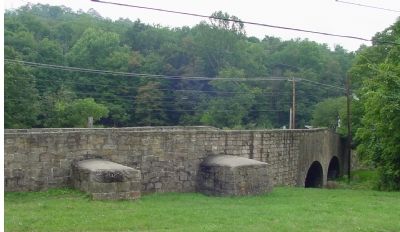 Two-Arch Bridge Crosses Creek image. Click for full size.