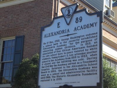 Alexandria Academy Marker image. Click for full size.