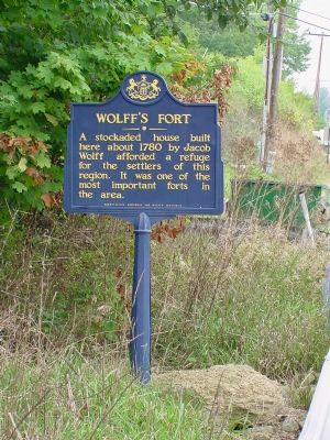 Wolffs Fort Marker image. Click for full size.