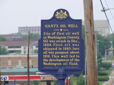 Gantz Oil Well Marker image. Click for full size.