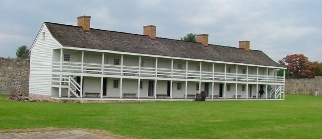 Barracks Building Inside the Fort image. Click for full size.