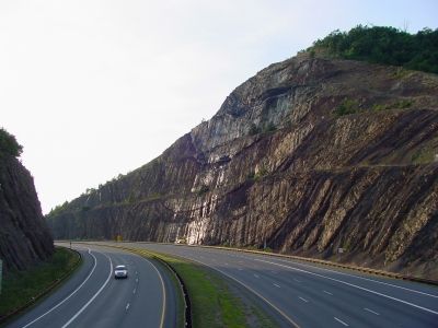 Interstate 68 Sideling Hill Cut image. Click for full size.