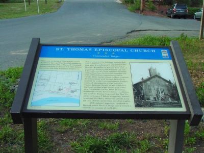 St. Thomas Episcopal Church Marker. Click for full size. St. Thomas Episcopal Church Marker image. Click for full size.